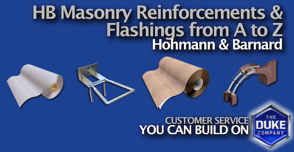 Buy HB Masonry Reinforcement & Flashings in Rochester & Ithaca NY