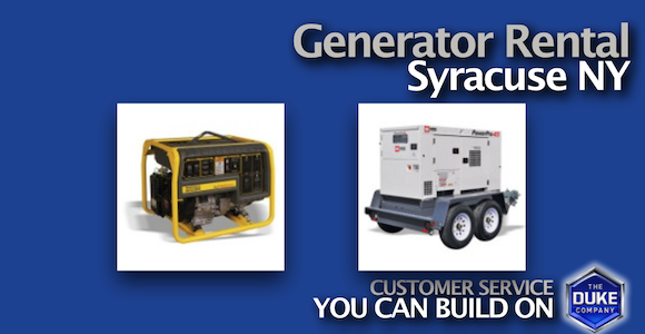 Generator Rental - Syracuse NY